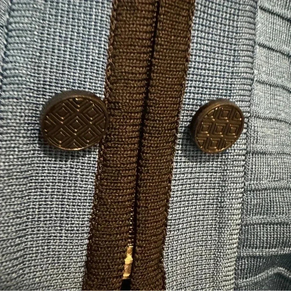 Misook Zip Up Cardigan Sweater Textured Padded Career Office XL - Picture 4 of 7